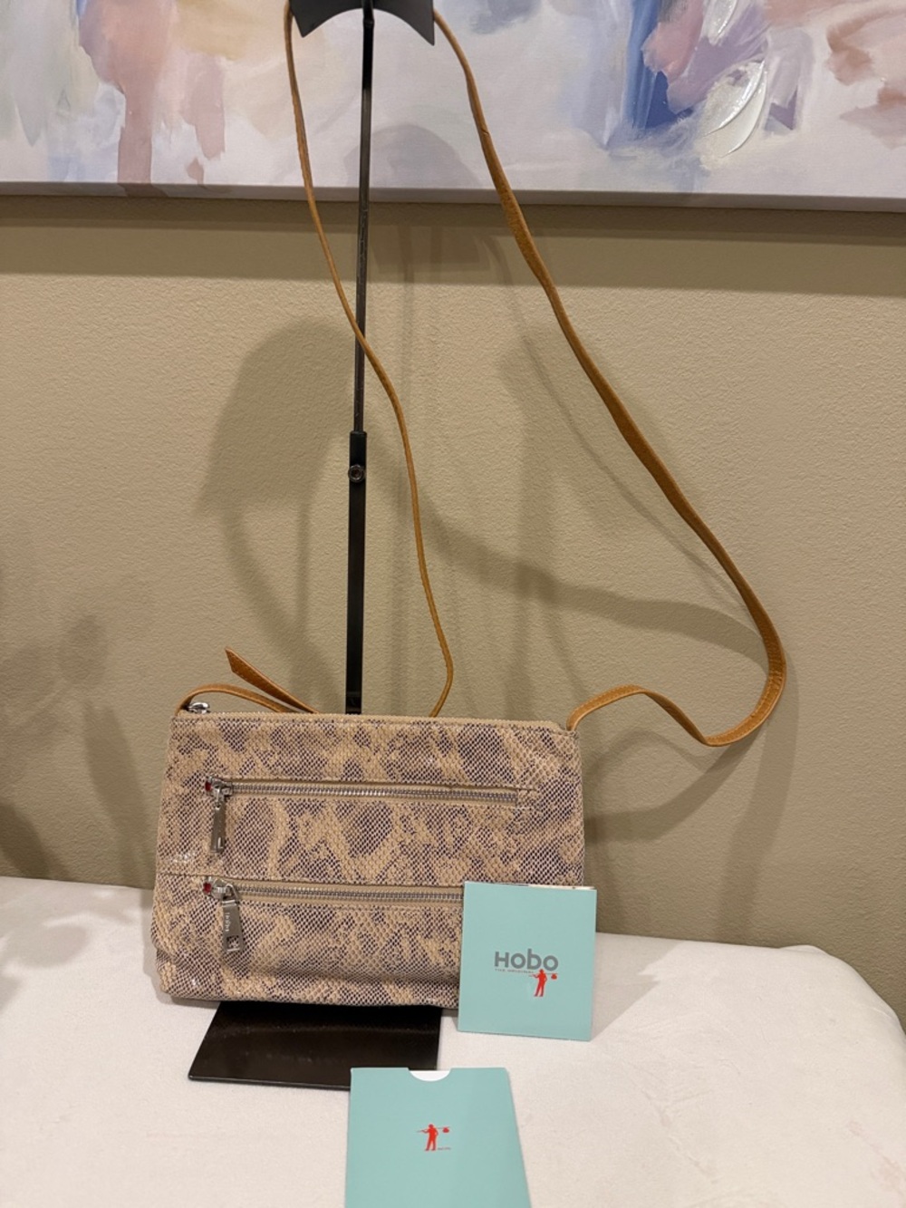 Hobo International Snake Print Crossbody bag